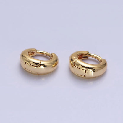 Silver, Gold Minimalist 10mm Round Cartilage Earrings | AB806 AB828
