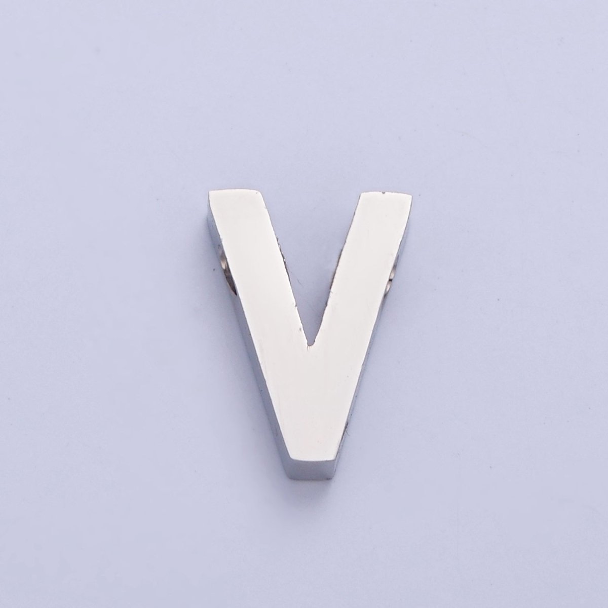 Silver Initial Alphabet Bead Charm For DIY Necklace Making, A-A1682-A-A1694