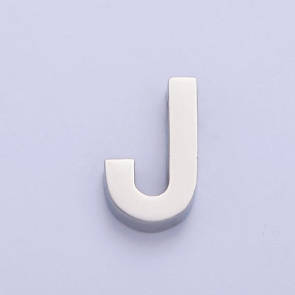 Silver Initial Alphabet Bead Charm For DIY Necklace Making, A-A1682-A-A1694