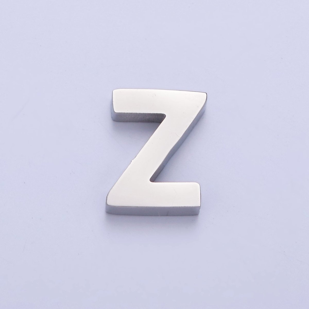 Silver Initial Alphabet Bead Charm For DIY Necklace Making, A-A1682-A-A1694