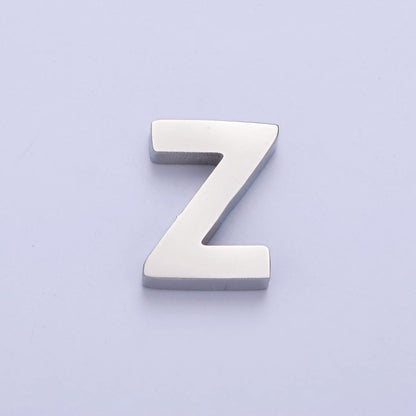 Silver Initial Alphabet Bead Charm For DIY Necklace Making, A-A1682-A-A1694