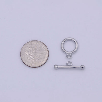 Silver OT Clasp Silver Toggle Clasp for Jewelry Making Supply K-023