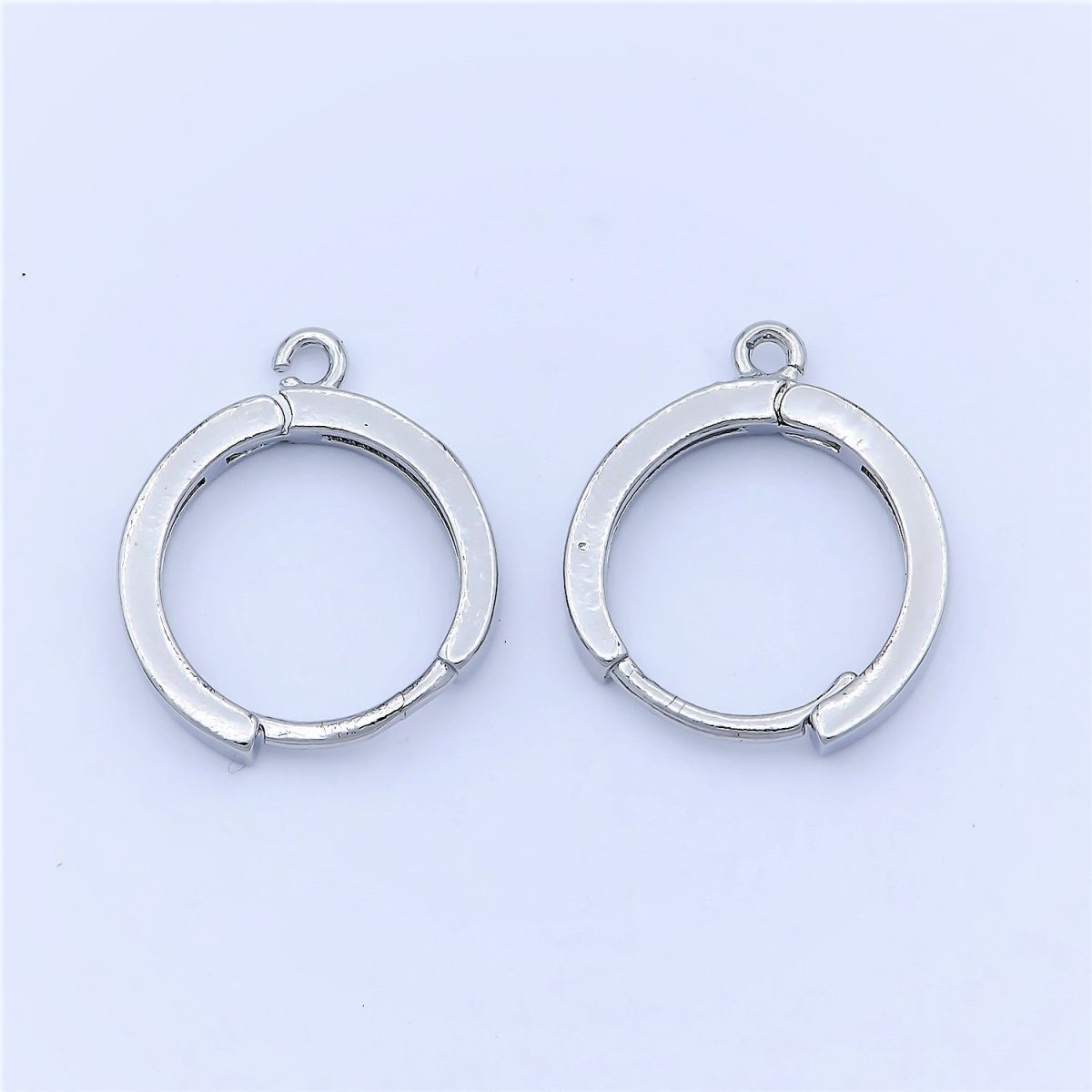 Simple Minimalist Circle Round Earring Huggies DIY Jewelry Making Earring Making L-384 L-385