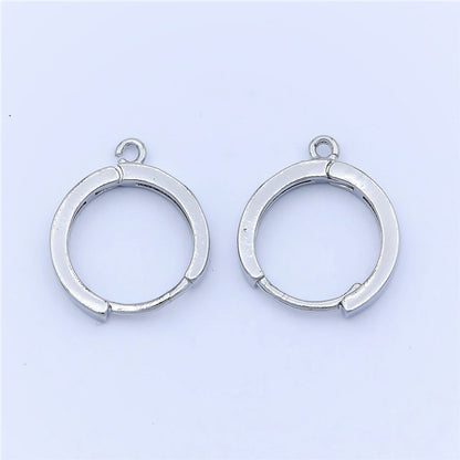 Simple Minimalist Circle Round Earring Huggies DIY Jewelry Making Earring Making L-384 L-385