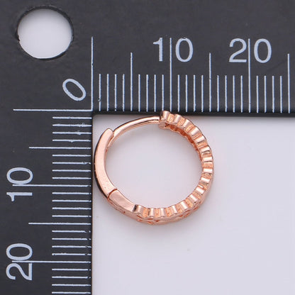 Simple Minimalist Gold Filled Huggies K-662-K-664