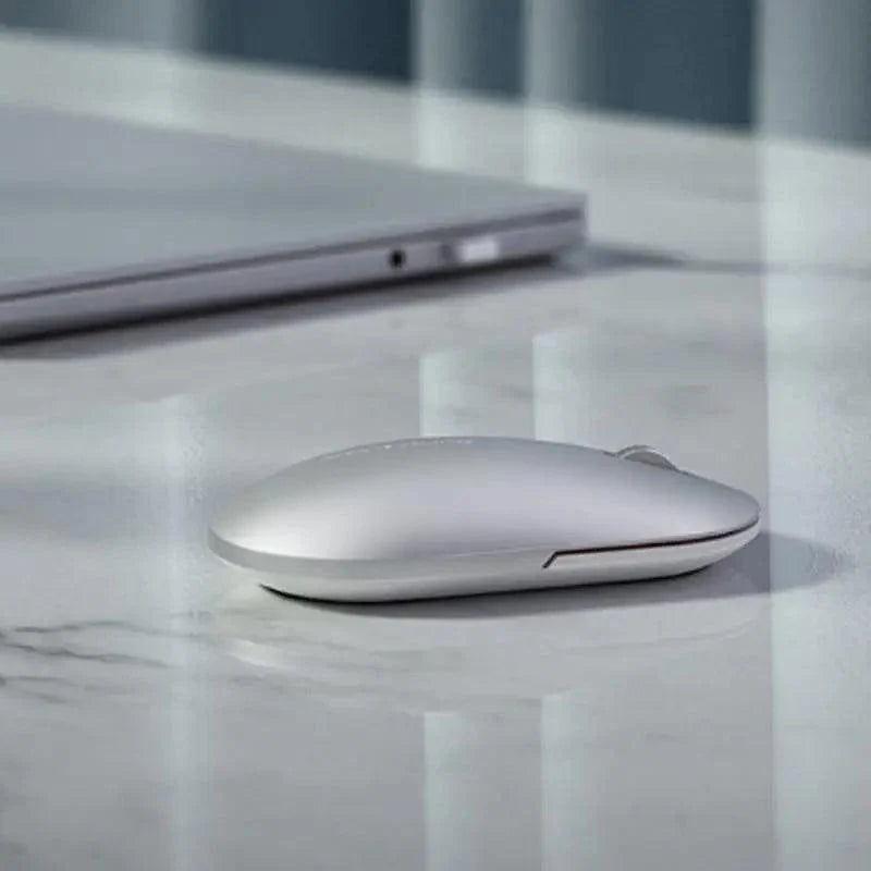Simple Modern White/Black Wireless Bluetooth USB Connection Optical Mouse For Laptop PC Portable Slim Rechargeable Mouse Computer Mouse