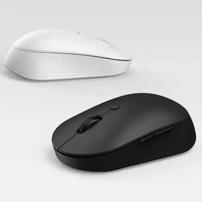 Simple Modern White/Black Wireless Bluetooth USB Connection Optical Mouse For Laptop PC Portable Slim Rechargeable Mouse Computer Mouse
