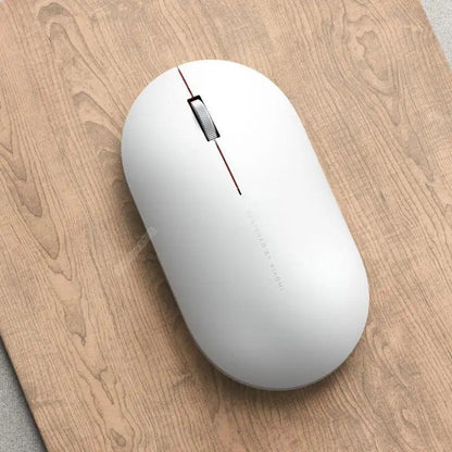 Simple Modern White/Black Wireless Bluetooth USB Connection Optical Mouse For Laptop PC Portable Slim Rechargeable Mouse Computer Mouse