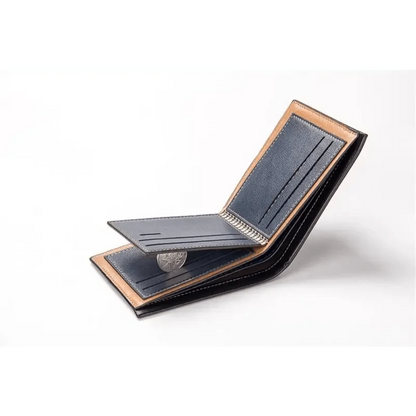 Simple Thin Leather Card Holders Vintage Brown Small Men Business Wallets Classic Design Wallets For Men