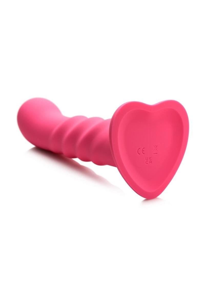 Simply Sweet 21x Vibrating Ribbed Dildo with Remote Control
