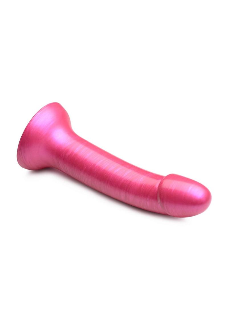 Simply Sweet Metallic Silicone Dildo 7-Inch