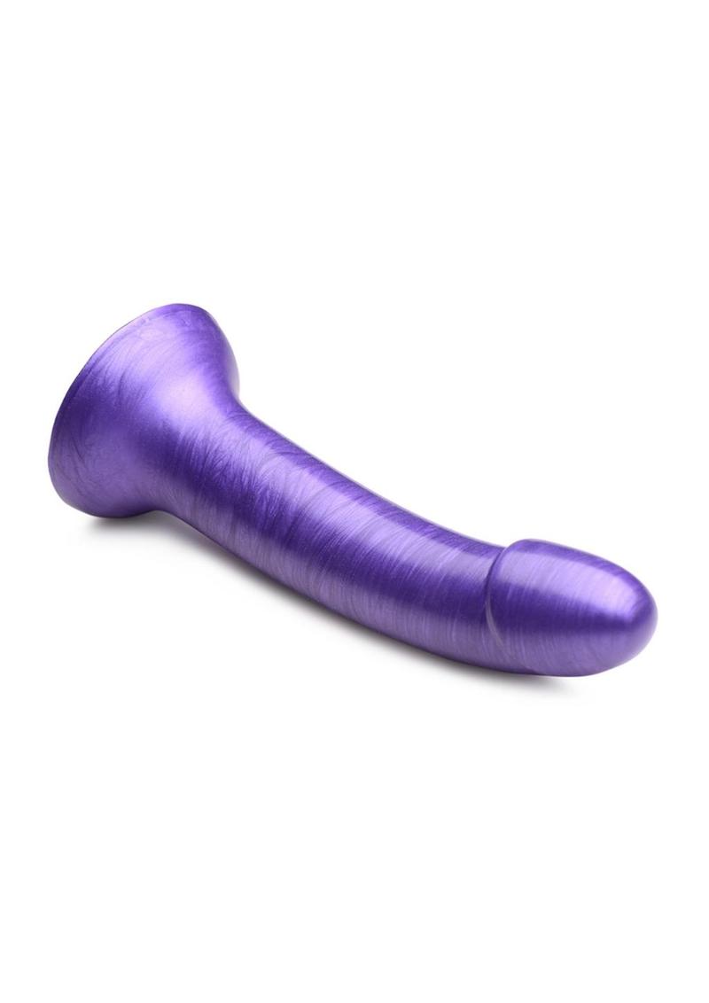 Simply Sweet Metallic Silicone Dildo 7-Inch