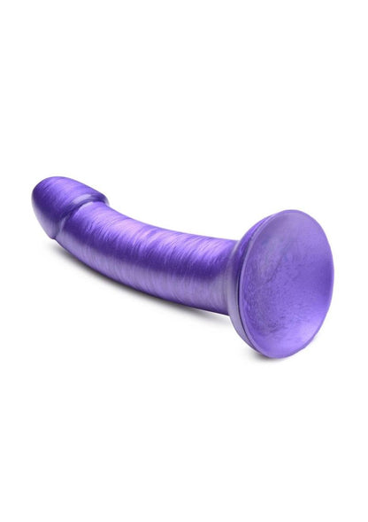 Simply Sweet Metallic Silicone Dildo 7-Inch