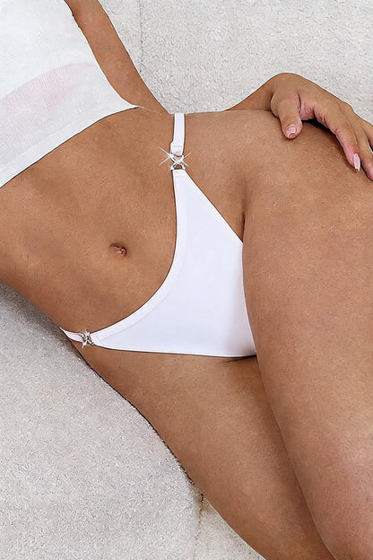 Stretch Thong with Rhinestones