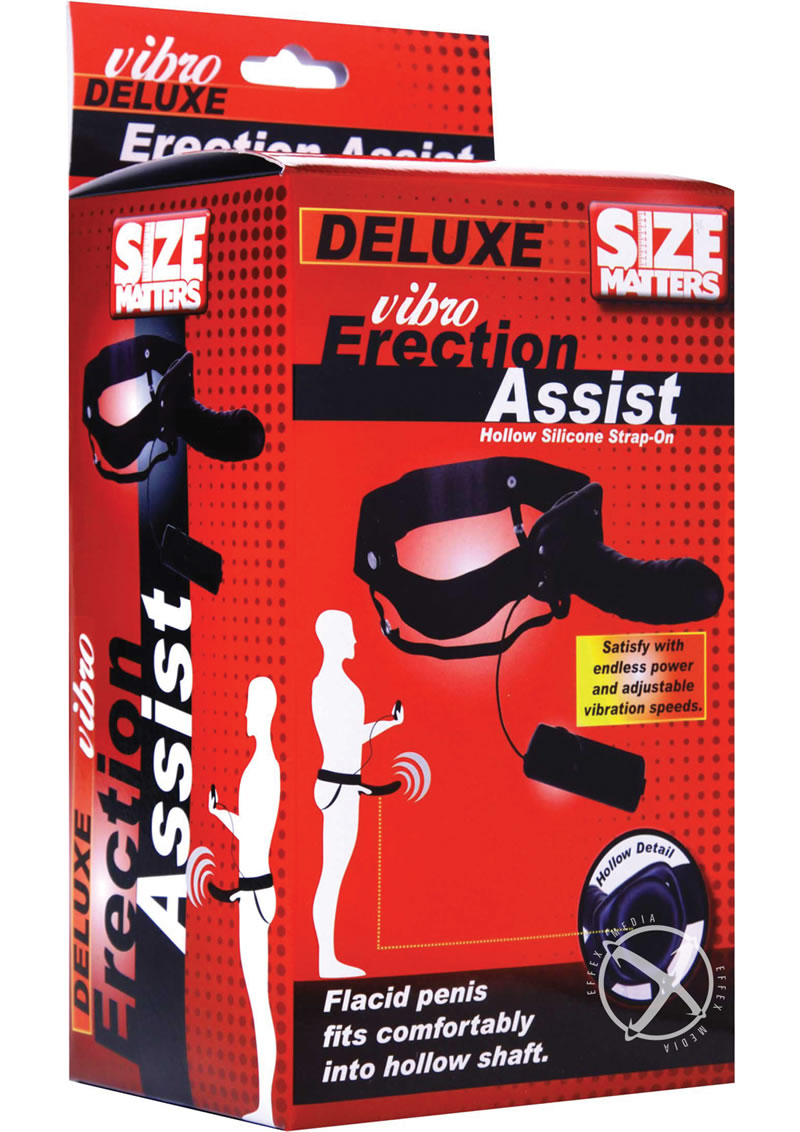 Deluxe Vibro Erection Assist Strap-On With Wired Remote
