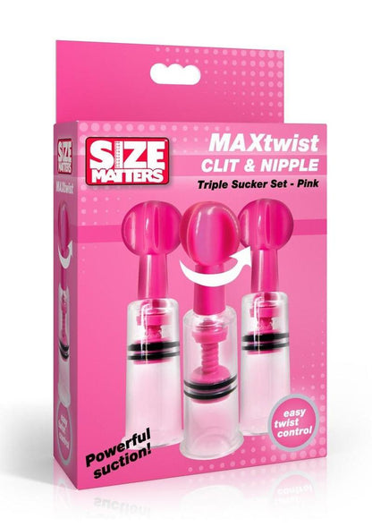 MAXtwist Clit And Nipple Triple Sucker Set