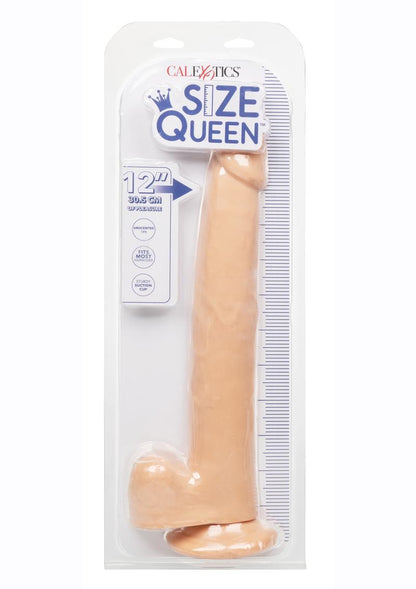 Size Queen 12" Dildo with Balls by CalExotics