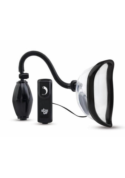 Size Up Vibrating Pussy Pump with Wired Remote Controlled