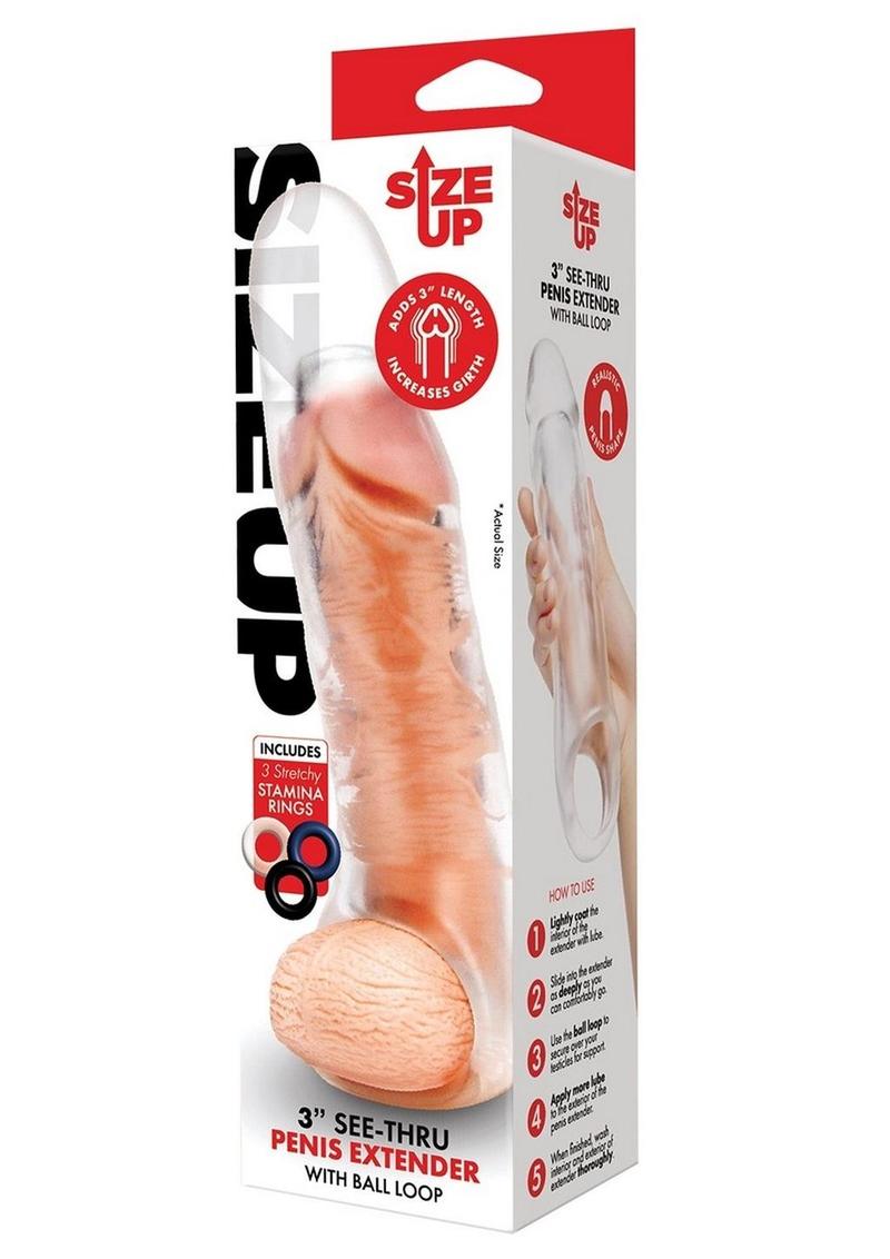 Size Up Extra Girthy Clear View Penis Extender