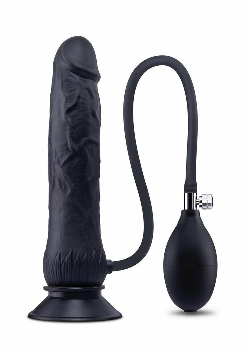 Size Up Silicone Ripple Inflatable Dildo