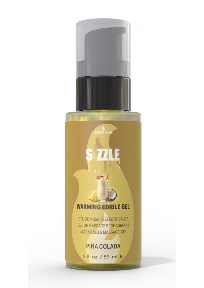 Sensuva Sizzle Lips Warming Edible Gel Piña Colada