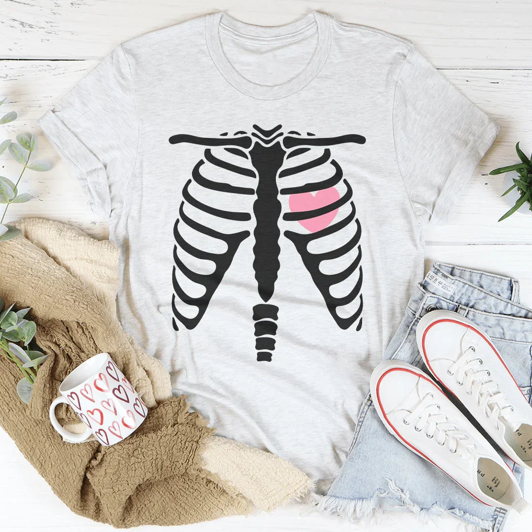 Skeleton With Heart Tee