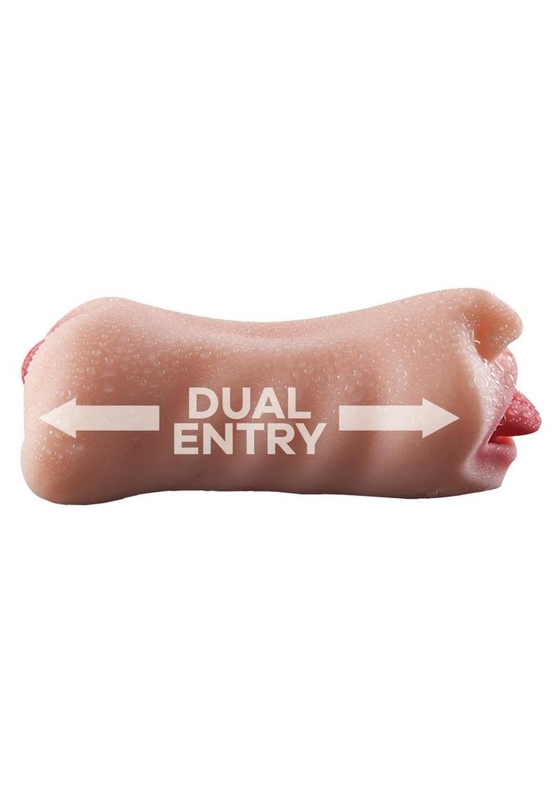 Man Eater Dual Entry Pussy &amp; Mouth Masturbator By Skinsations