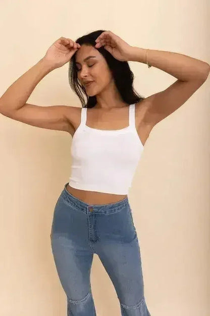 Sleek Comfort Seamless Brami Top - Soft &amp; Stylish
