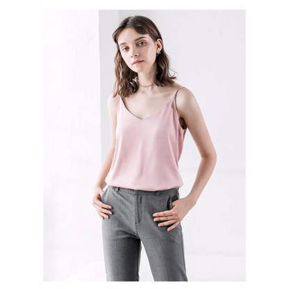 Sleeveless V-Neck Tops