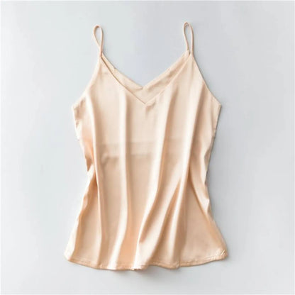 Sleeveless V-Neck Tops