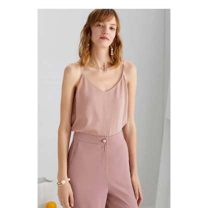 Sleeveless V-Neck Tops