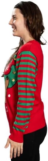 Sloth Santa Hat Hanging on Gift Ball Ornament Women&