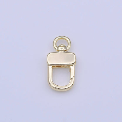 Small Gold Swivel Parrot Snap Push Gate Clasps Closure For Jewelry Making | K-248