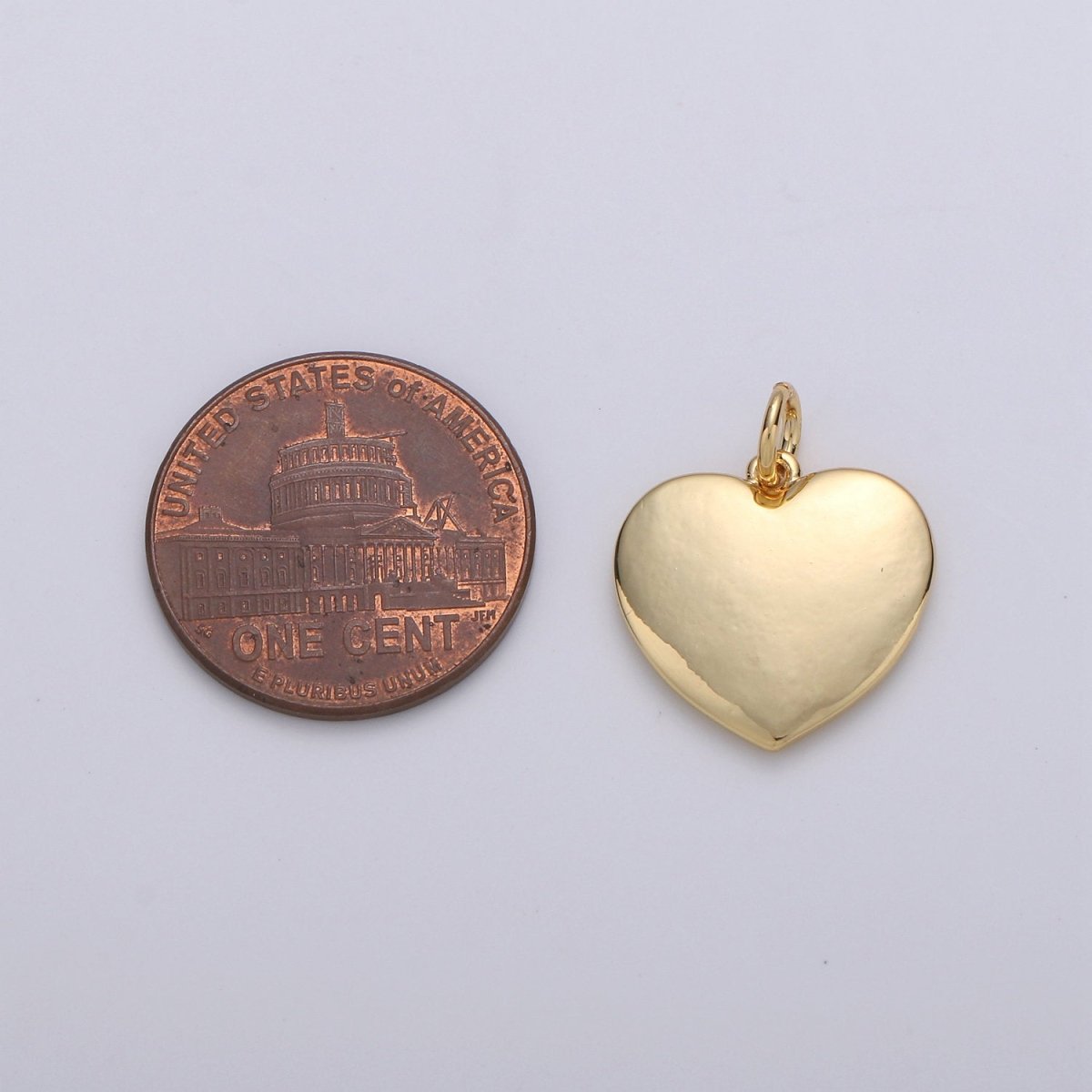 Small Heart Charm - Dainty Gold Mini Heart Add On Charm - Dainty Heart - Love Inspired Gold Filled Heart Pendant | D-615