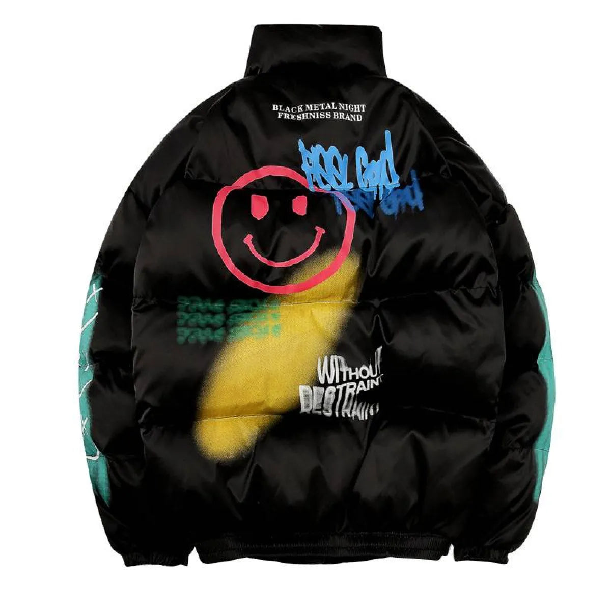 Smiley Face Puffer Jacket