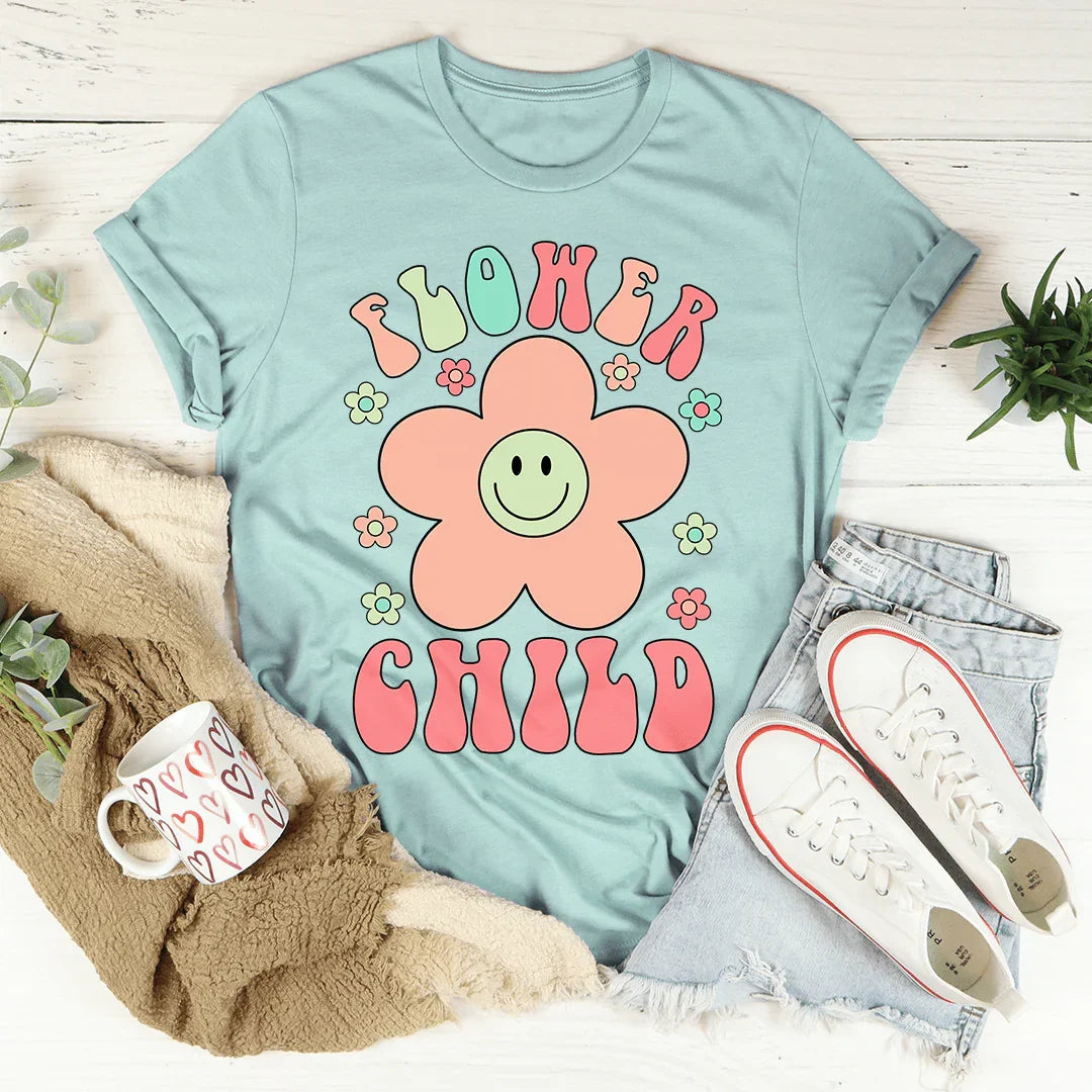 Smiley Flower Child Tee