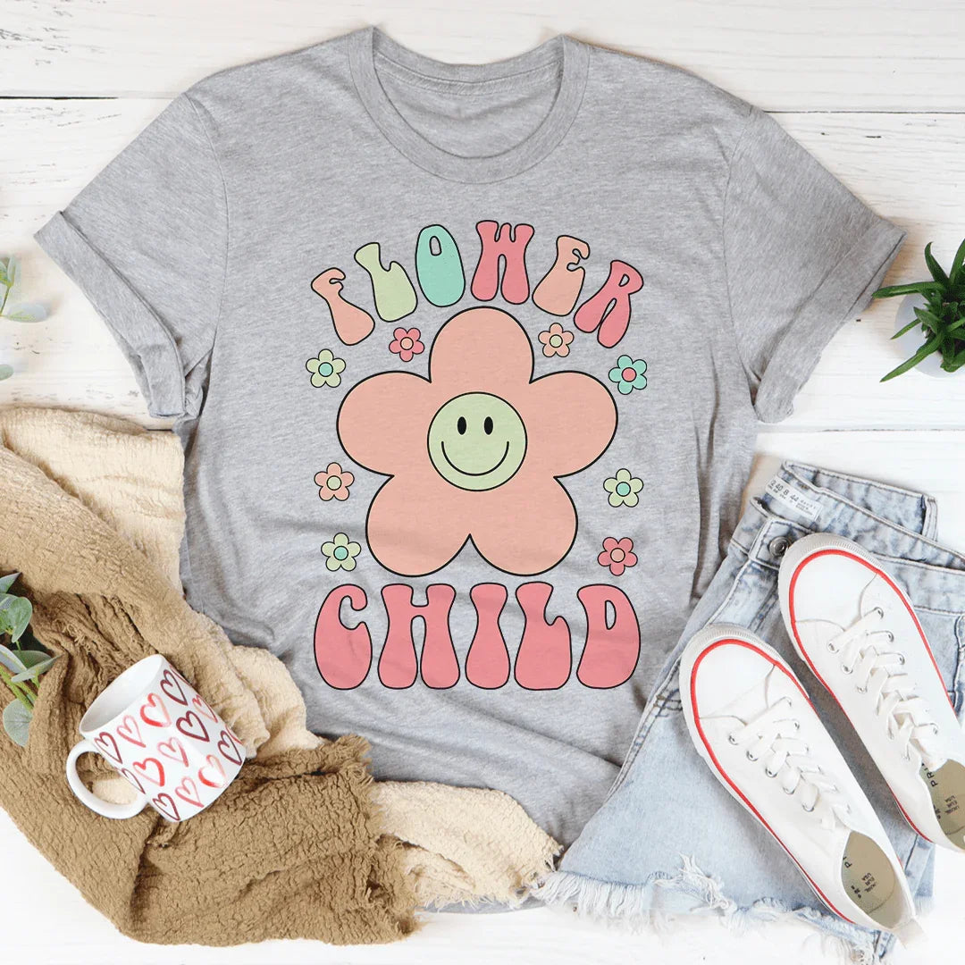 Smiley Flower Child Tee