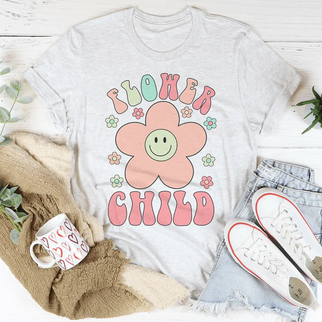 Smiley Flower Child Tee