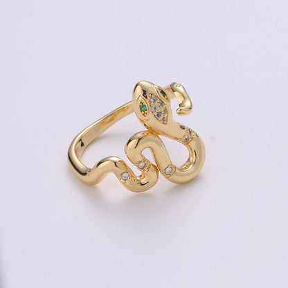 Snake ring, Gold snake ring, serpent ring, Statement ring, Gold Snake Ring, Gold ring, Dainty ring, Stackable ring, minimalist ring R-031