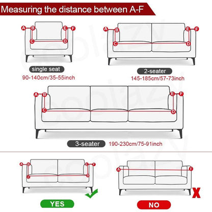 Sofa Cover Geometric Couch Cover Elastic Sofa Cover for Living Room Pets Corner L Shaped Chaise Longue Sofa Slipcover Shaped Sofa Slipcovers with Elastic Bottom, Jacquard Chaise Lounge Set for Living Room