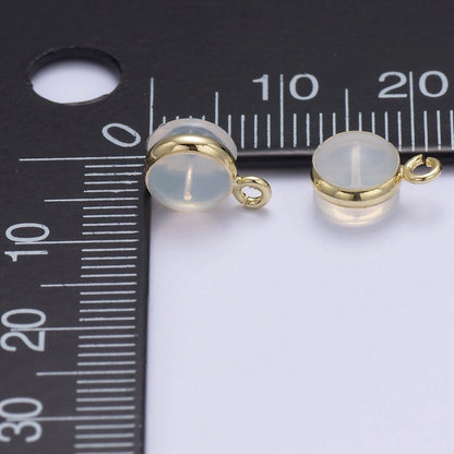 Soft Silicone Earring Backs for Studs Gold Rubber Earring Backs with Open Link Hypoallergenic Safety Plastic Earring Back for Jewelry Making K-260