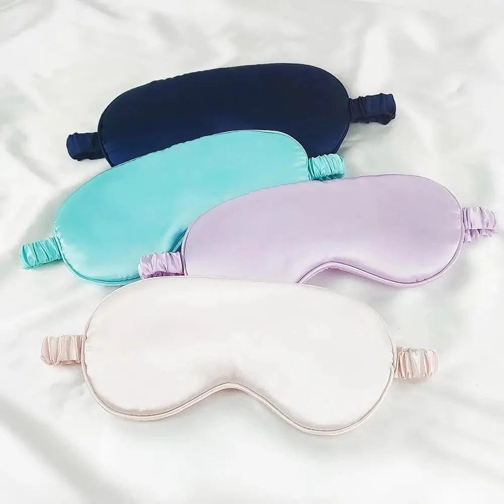Soft  Silk Sleep Eye Mask Portable Travel Eye Patch Nap Eye Patch Super Smooth Eye Mask Eye Cover Sleeping Mask Night