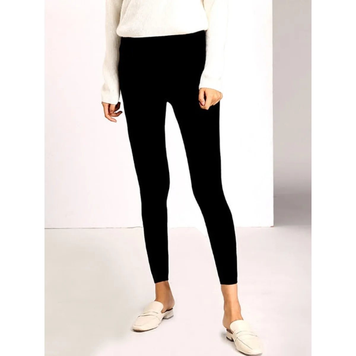 Solid Casual Slim Leggings