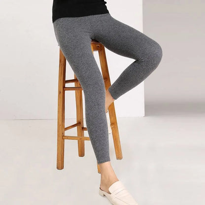 Solid Casual Slim Leggings