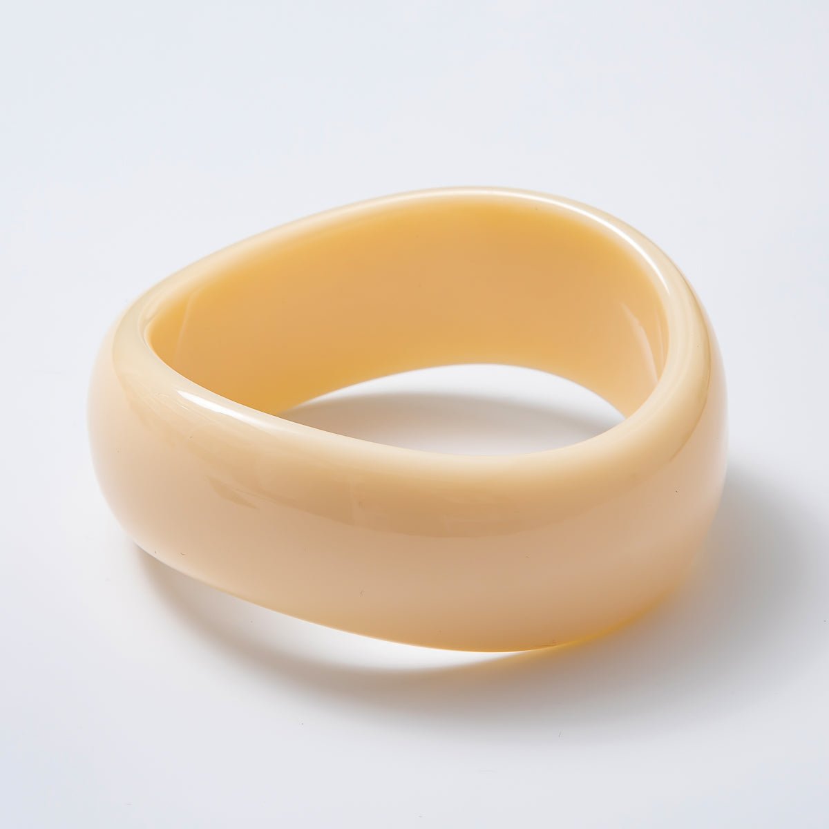 Solid Resin Acrylic Geometric Wide Bangle Bracelet | WA-3384 ~ WA-3393