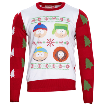 South Park Stan Kyle Cartman Kenny Faces Christmas Sweater