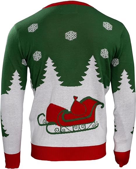 Special Delivery 3D Interactive Santa Claus Gift Christmas Sweater