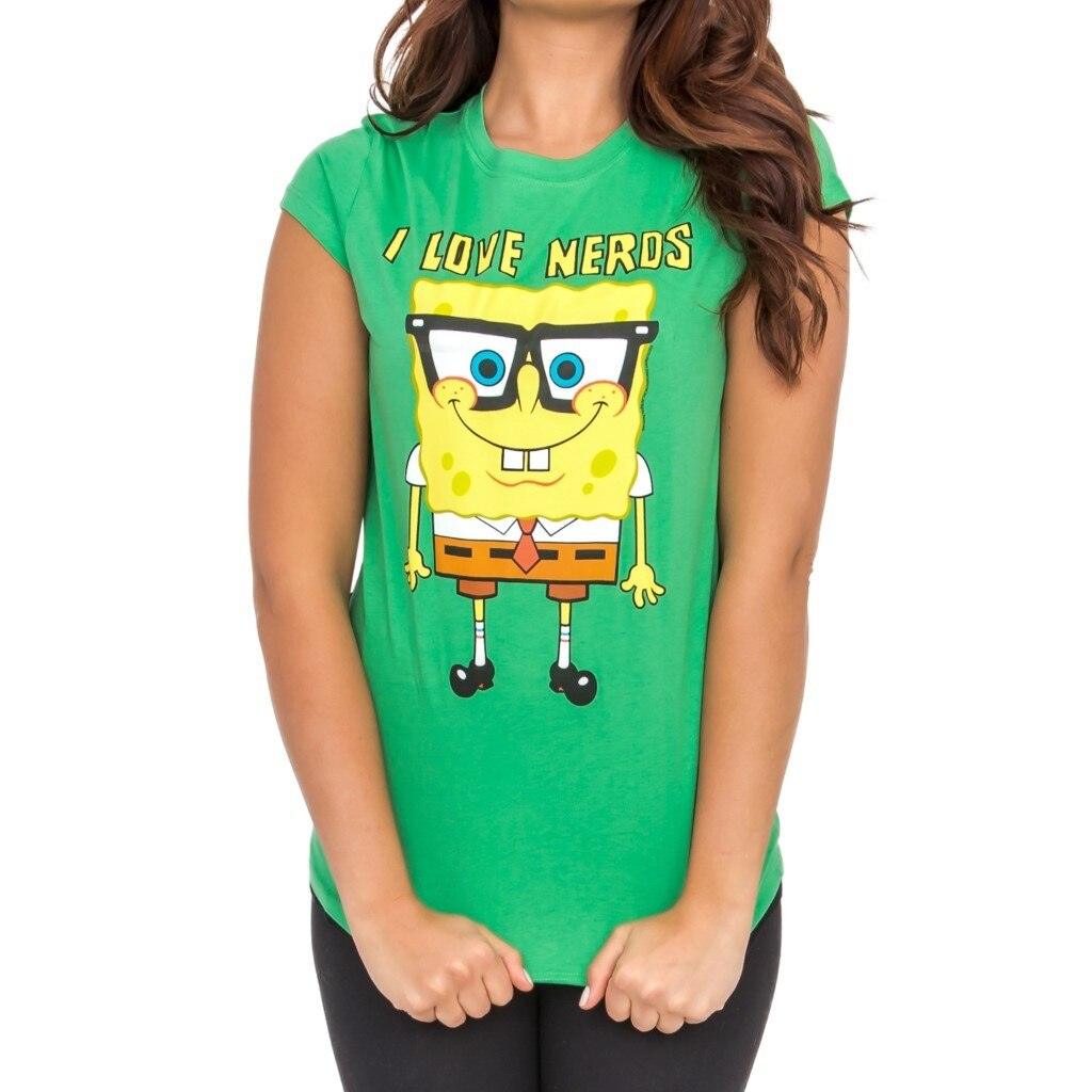 Spongebob Squarepants I Love Nerds T-shirt