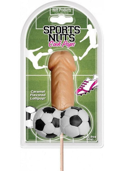 Sports Nuts Cock Pop Vanilla Flavored Lollipop with Baseballs Fun Novelty