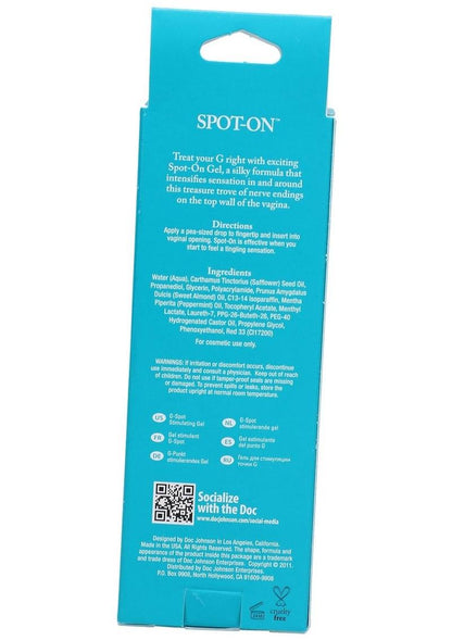 Spot-On G-Spot Stimulating Gel for Women